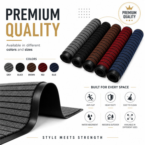 Non slip door mat - door, heavy