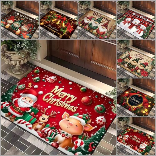 Christmas door mat - christmas, santa