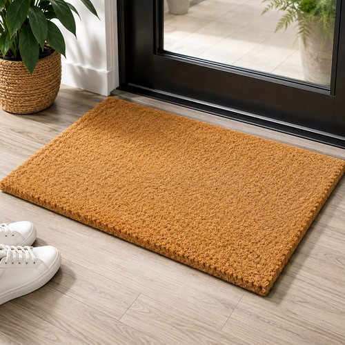 Natural coconut coir door - coconut,